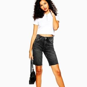 TOPSHOP Rigid Denim Cycling Shorts